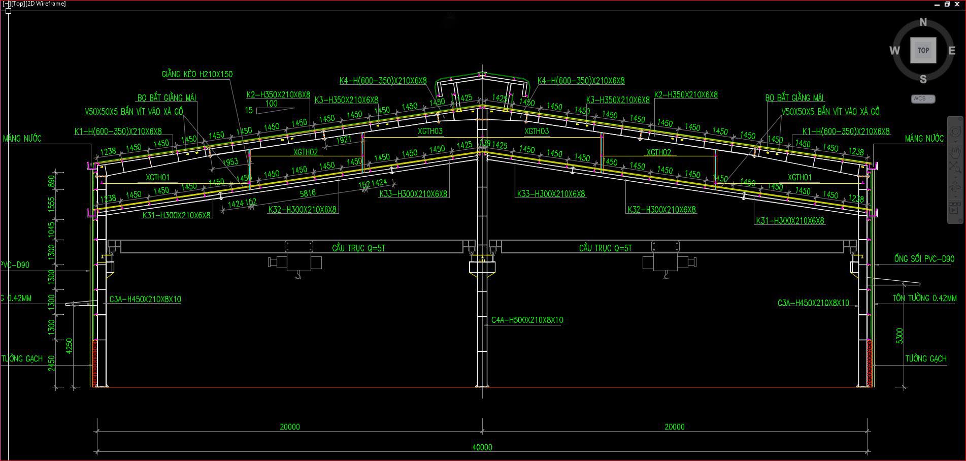 Vai trò của bản vẽ shop drawing trong sản xuất kết cấu thép